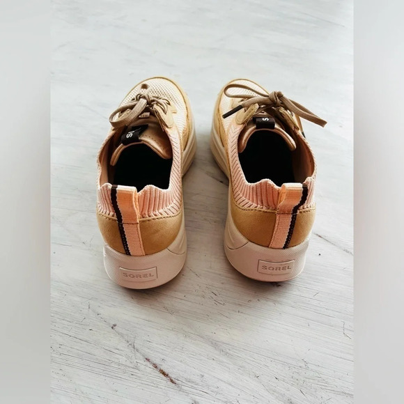 Sorel Ona 503 Low Top Platform Sneaker White Peach/ Nova Sand Size 7 NWOT $125 - Picture 5 of 15